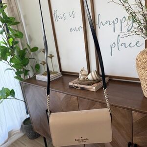 Kate Spade Cream and Black Crossbody Bag